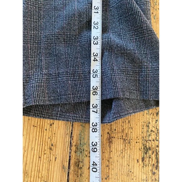 Dressbarn Womens Plaid Gray Dress Pants Size 16W Stretch Flat Front Classic Fit - Picture 6 of 6